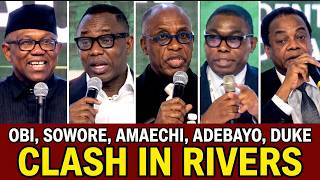 Watch Peter Obi, Sowore, Amaechi, Adebayo & Donald Duke's Live Clash Over Who Wins & Loses in 2027 screenshot 1