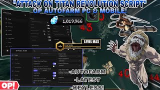 Atttack on Titan Revolution *NOKEY* Script🤩 OP Autofarm Missions Kill all Titans🔥,Multi Hit😎 & More✨