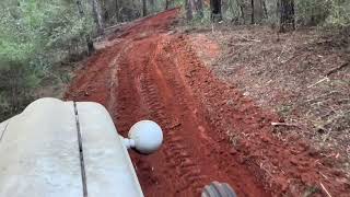 Clearing a shortcut road to Hannah’s house.