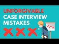 Case interview mistakes that 90 of people make  avoid at all costs