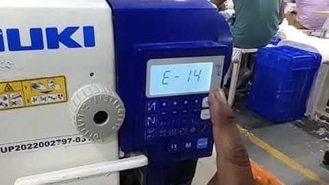 How to remove E-14  in juki ddl7000a