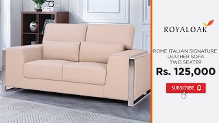 Royaloak | Rome Italian Signature Leather Sofa 2S