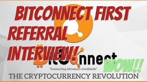 Bitconnect Referral First Live Interview Part 1