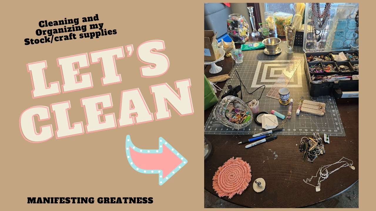 Real Life Day #6 Cleaning Organizing my stock and sewing/craft room. 