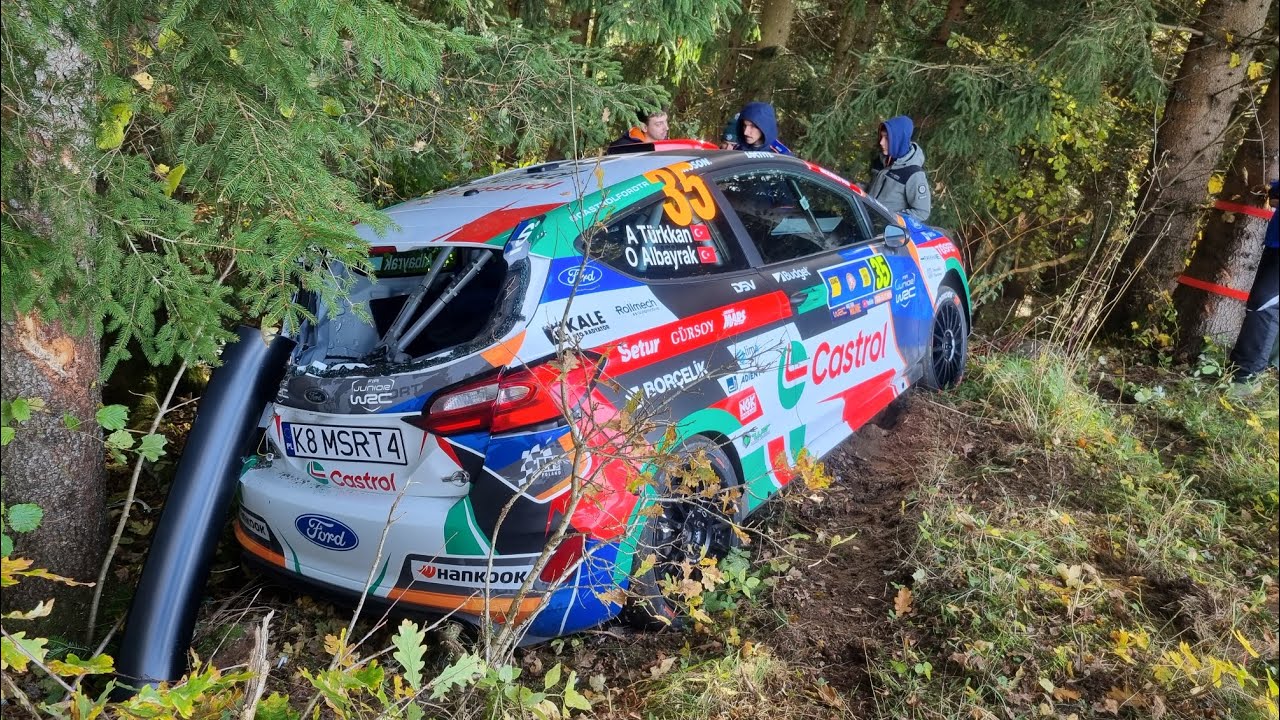 WRC Central European Rally 2025 - Crashs/Mistakes & Action 