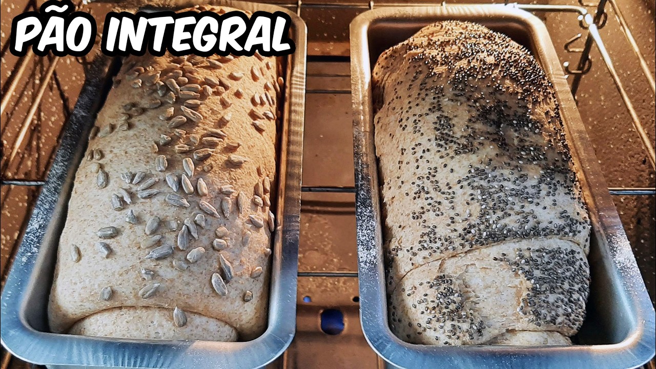 PÃO DE FORMA INTEGRAL DELICIOSO | Como fazer PÃO CASEIRO | Receita de PÃO INTEGRAL