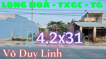 MS212 Bán nền đất mặt tiền đường Võ Duy Linh thị xã Gò Công giá đầu tư