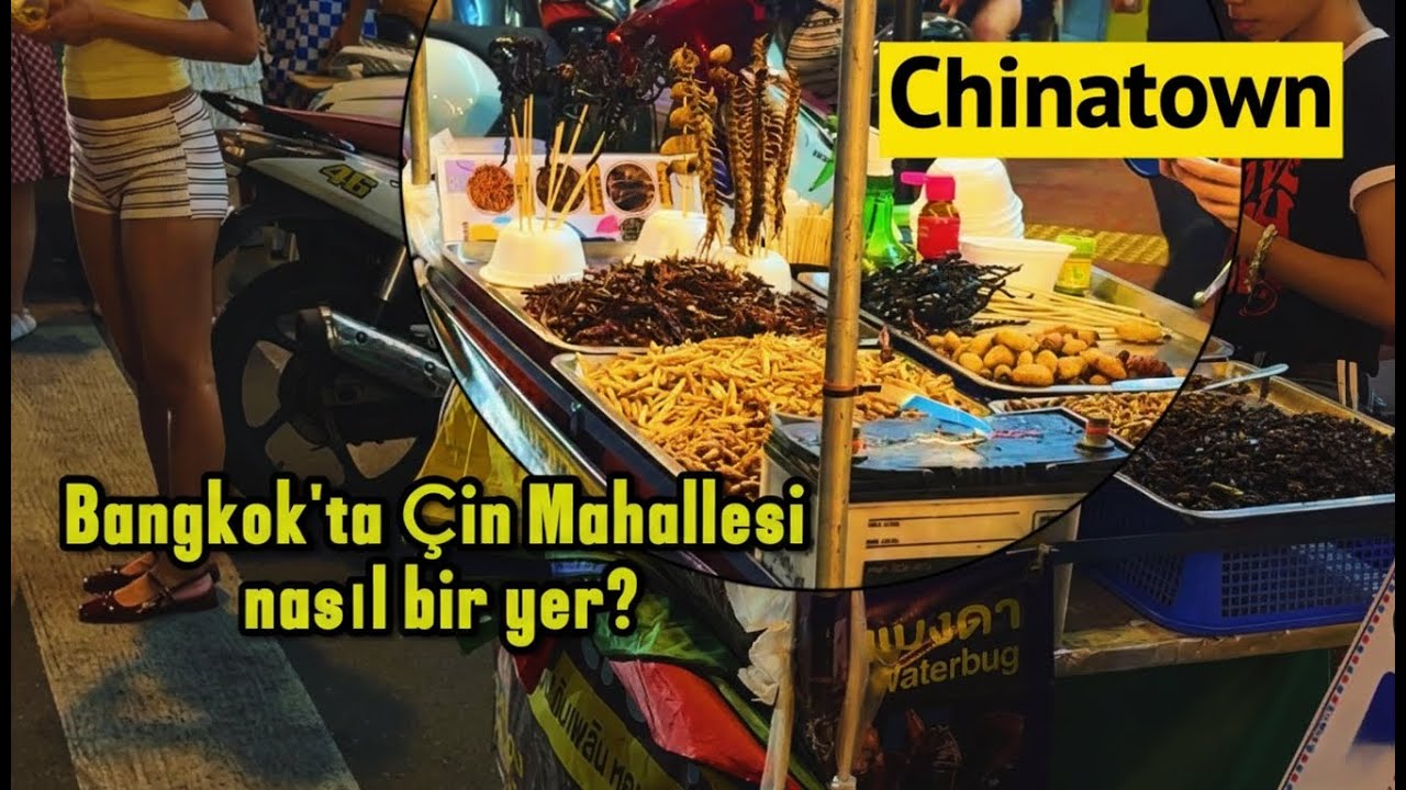 Tayland'da İlginç Çin Mahallesi! Her çeşit hayvan yiyorlar..