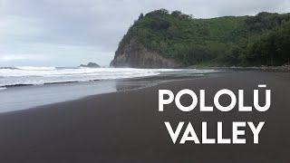 Hawaii's Best BLACK SAND Beach, Pololū Valley |  Beach Hike