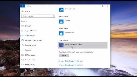 How To Make Opera Default Browser In Windows 10