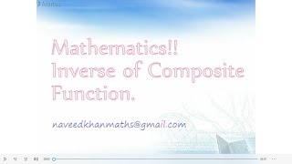 Inverse of Composite Function #maths #animation #education #mathematics #calculustips 