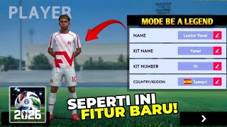 JANGAN KAGET! Fitur BE A LEGEND di Football League 2026 Ternyata Bakal Keren Banget! screenshot 1