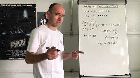 Vectors - Intersection between 2 planes: finding the angle and equation of line of intersection