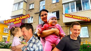GALA SA TAPAT NG BAHAY | FATHER IN-LAW VISIT US + HUSBAND’S NEW HAIRCUT | THE ZINOVEV FAM screenshot 1