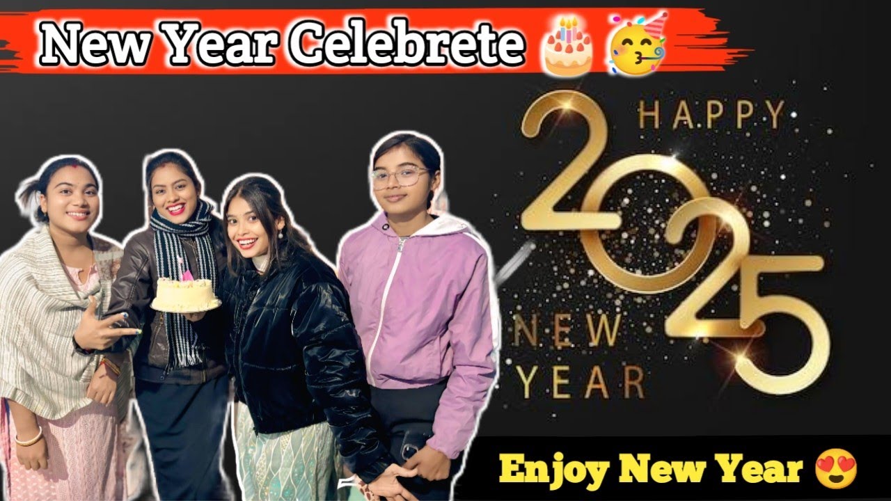 New Year Celebrate 2025 🍾🎉 || Happy New Year To My All Subscribers 🍾🥳 ||