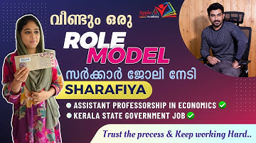 Sharafiya N K | PSC Statistical Assistant | UGC NET in Economics | Kiranraj Talks | Apple B Academy