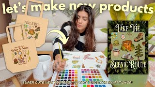 Watch Me Make New Products For My Online Art Small Business ✷🎨