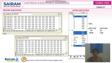 Lab Video10_18EEL57_ExNo.2E_Microcontroller Lab_Square of a Byte_Ramya K