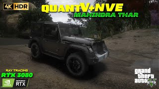 GTA V: MAHINDRA THAR TEST DRIVE RTX™ 3080 - Ultra Realistic Ray-Tracing Graphics MOD [4K] #thar