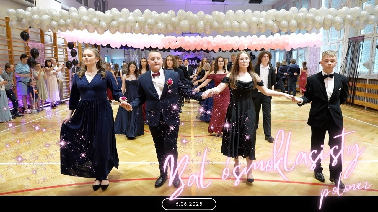 Bal ósmoklasisty - Szkoła Podstawowa nr 298 - Polonez