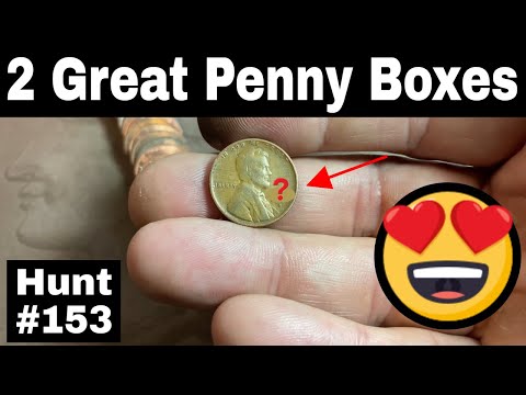 2 Great Penny Boxes - Penny Hunt and Fill #153