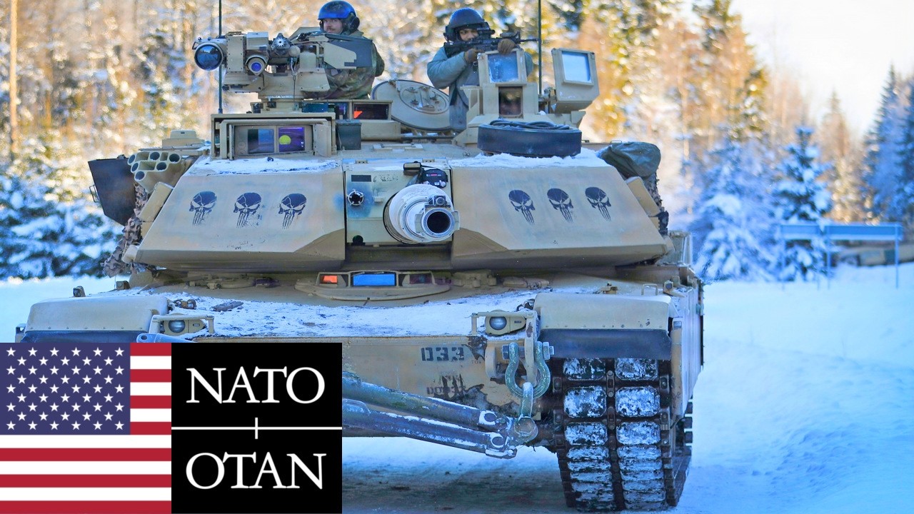 Танки армии США: Крупные зимние военные учения в Эстонии, НАТО
