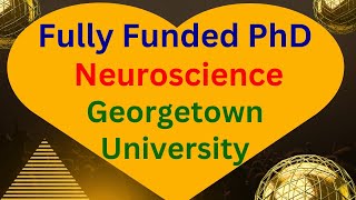 Fully Funded PhD in Neuroscience at Georgetown University