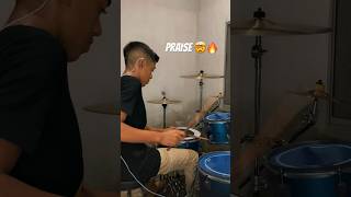 PRAISE 🤯🔥 #video #gospelchops #drummer #drumcover #bateristaevangelico #viral #cover #music Matheus Drums