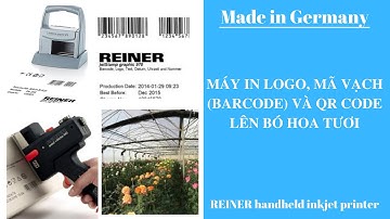 MÁY IN LOGO, MÃ VẠCH (BARCODE) VÀ QR CODE LÊN BÓ HOA TƯƠI