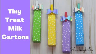 Tiny Milk Carton Treat Boxes