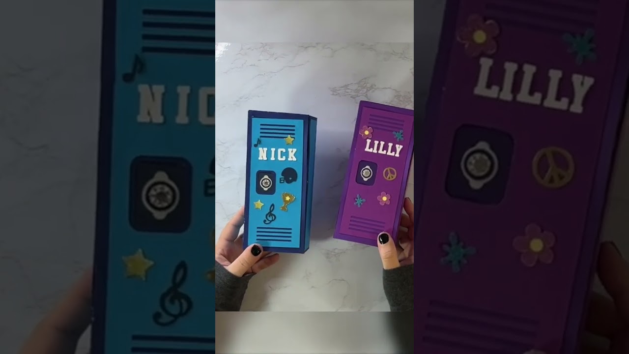 Craft a 3D School Locker with Me | SVG Locker Template Gift Box | Project 13/85