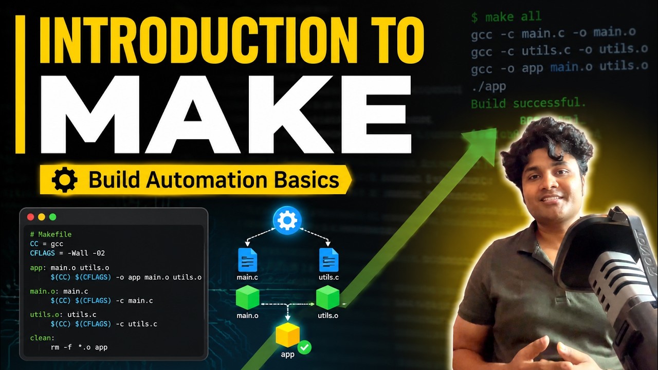Introduction to GNU Make | Build Automation & Makefile Basics for ...