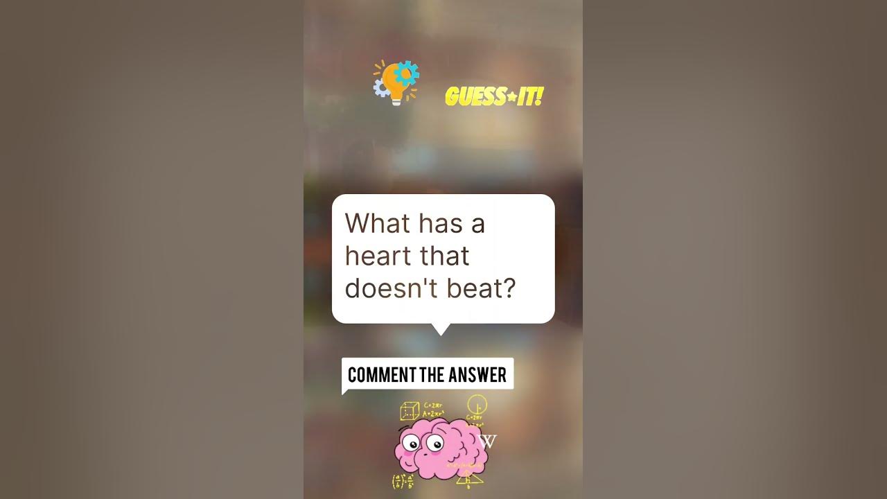 What has a heart that doesn't beat? #facts #quiz #quiztime #