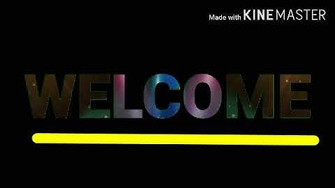 welcome intro without sound for youtube video | Copyright free | Tech Talk Asish