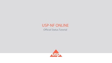 USP-NF Online Official Status Tutorial