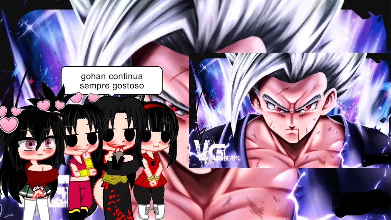 Harém do Gohan reagir rap Gohan Forma Beast