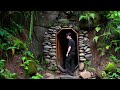 Man Build a Strong Stone Shelter in a Beautiful Forest | Solo Bushcraft 