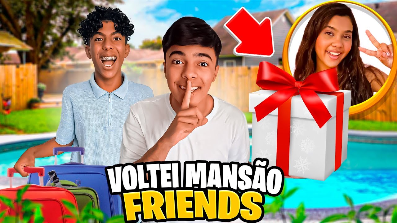 CHEGAMOS NA MANSÃO FRIENDS E TIVEMOS UMA SURPRESA! *comprei o presente da Lorena