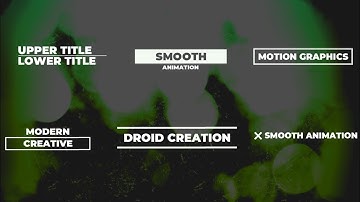 Animate smooth and minimal text on Android for the intro and lower third