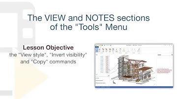 usBIM.viewer+ Tutorial | The VIEW and NOTES sections under the "Tools" menu | ACCA Software