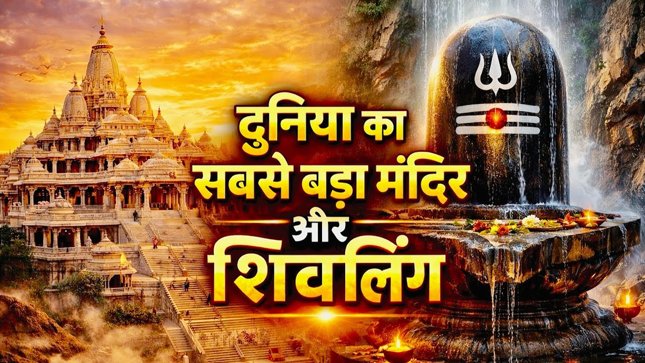 दुनिया का सबसे बड़ा मंदिर और शिवलिंग 🔱🚩|| Duniya Ka Sabse Bara Virat Ramayan Mandir Or Sivling ❤️
