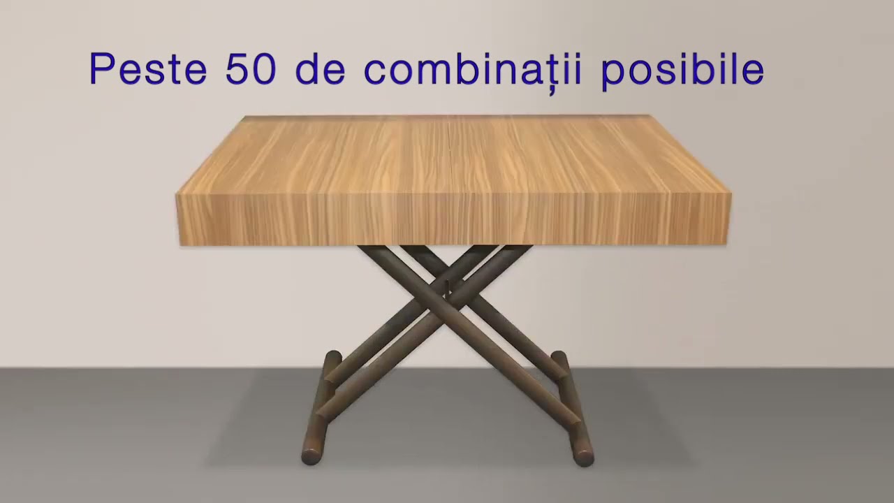 Masa transformabilă Ulisse: peste 50 de combinații posibile!