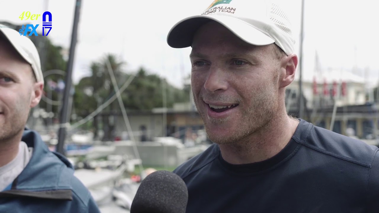 ⁣2020 49er World Championships - Day 3 interview with Will and Sam Phillips