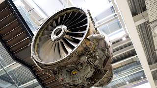 Labman's Rolls-Royce RB211-535 jet engine is installed