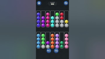 Ball Sort by Infinite Joy: Levels 989, 990