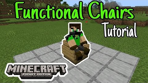 How to make working chair using command block | Minecraft Pocket edition