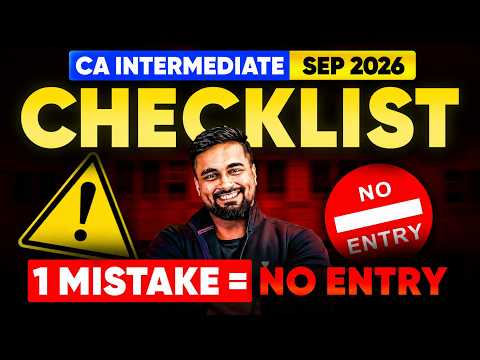 CA Intermediate Sep 2026 Students | Don't Miss These Essential Things in Exams | CA Shantam Gupta