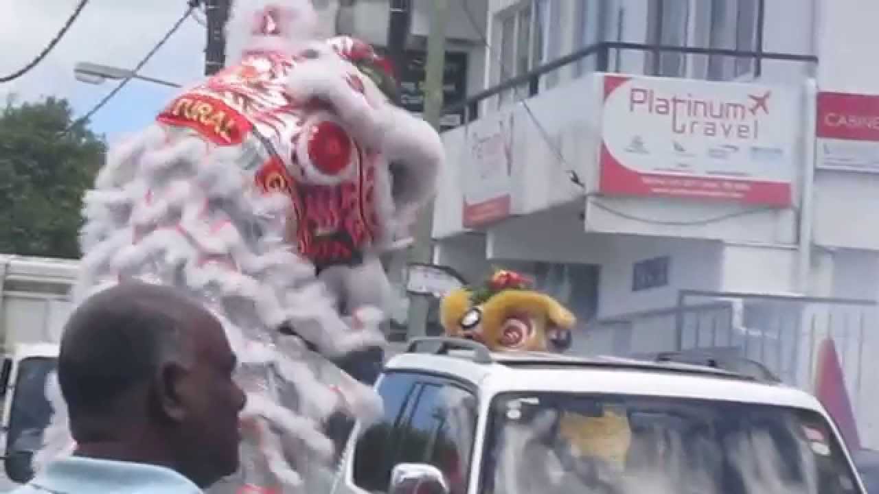 Lion Dance (2015) in front of the supermarket Sik Yuen (Way) -Attila Cultural Group