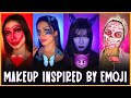 MAKEUP INSPIRED BY EMOJI “♥️🦋😈🦩” || Nagma Mirajkar