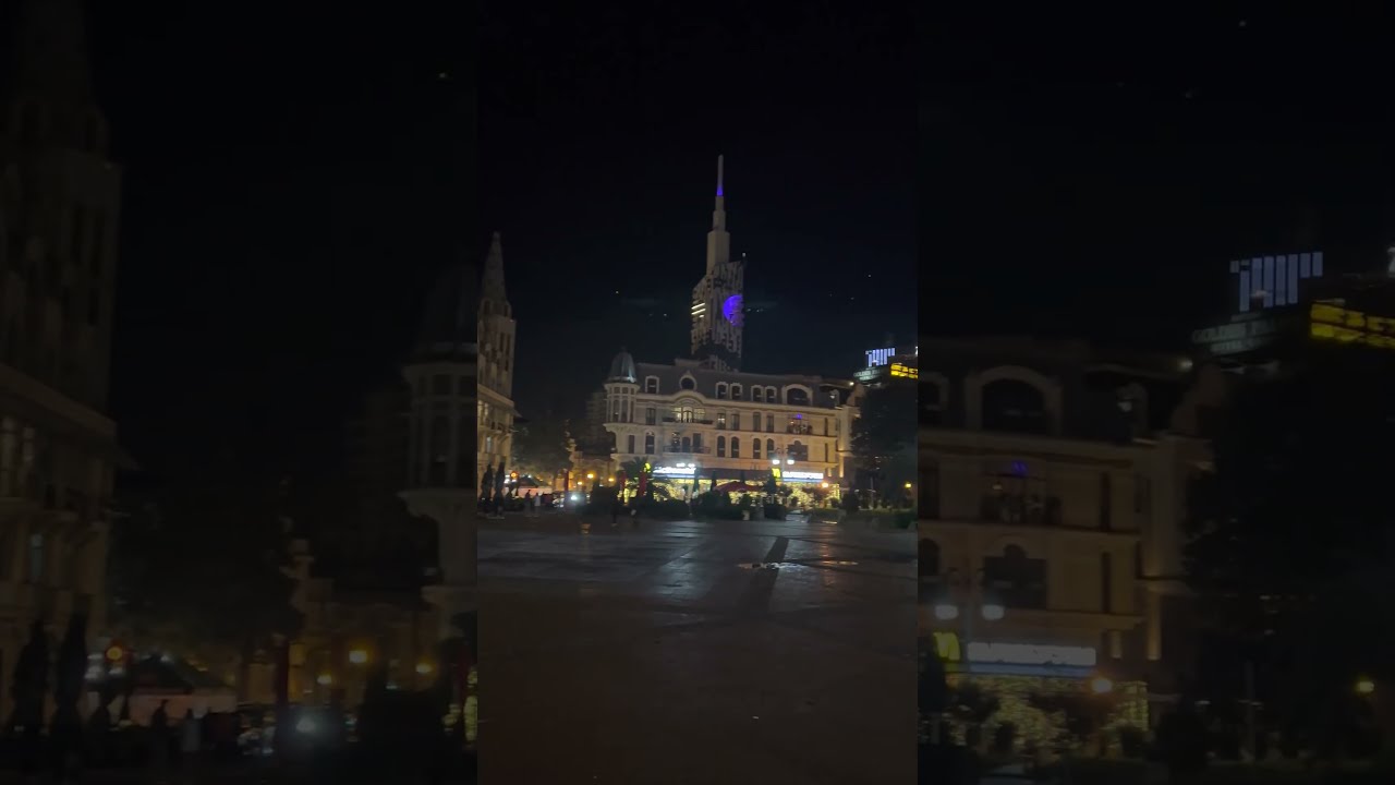 Europe Square in Batumi and casino/ Georgia Batumi